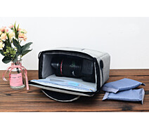 Купить - сумку для фото- и видео Фото сумка Canon EOS противоударная, цвет серый с красным ( код: IBF030SR )