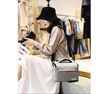 Купить - сумку для фото- и видео Фото сумка Canon EOS противоударная, цвет серый с красным ( код: IBF030SR )