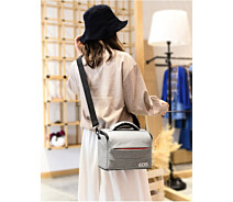 Купить - сумку для фото- и видео Фото сумка Canon EOS противоударная, цвет серый с красным ( код: IBF030SR )