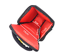 Купить - сумку для фото- и видео Сумка для фотоаппарата универсальная противоударная черная с красным ( код: IBF035BR )