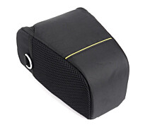 Купить - сумку для фото- и видео Сумка для фотоаппарата универсальная противоударная черная с желтым ( код: IBF060BY )