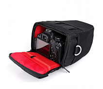 Купить - сумку для фото- и видео Сумка для фотоаппарата Canon EOS, противоударный чехол Кэнон Черный /красный ( код: IBF061BR )