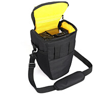 Купить - сумку для фото- и видео Сумка для фотоаппарата Nikon D, противоударный чехол Никон Черный/желтый ( код: IBF061BY )