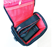 Купить - сумку для фото- и видео Сумка для фотоаппарата Sony α Сони Альфа противоударная Черный с красным ( код: IBF061BRO )