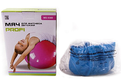 Фото - фитбол Детский мяч для фитнеса с рожками 45 см Profi (MS 0380)