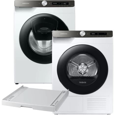 Стиральная машина Samsung WW90T554CAT1UA + DV90T5240AT/UA + SKK-UDW ...