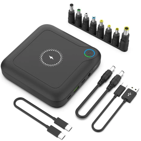 GP12 Павербанк для Ноутбука 24000 mAh 27-84W Laptop PowerBank с