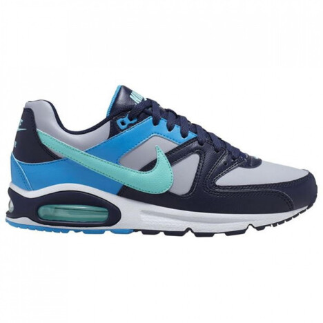 Nike Air Max Command Trainers Grey Green Blue 43