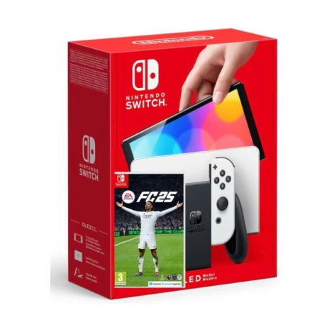 Игровая консоль Nintendo Switch (OLED model) White + Игра EA SPORTS FC ...