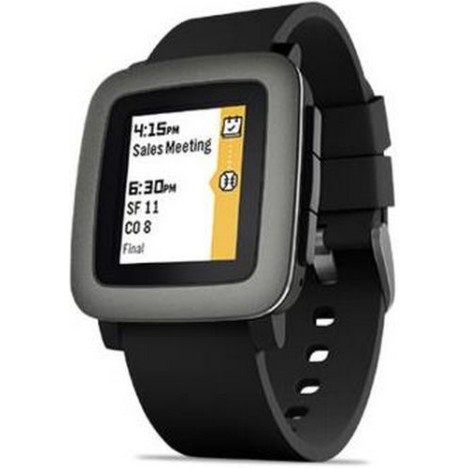 Pebble smartwatch black 2025