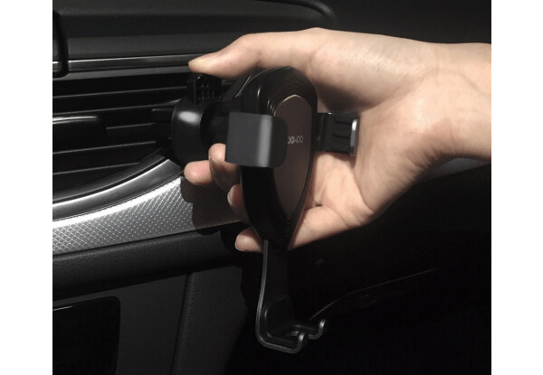 Фото № 10 Автомобільний тримач Xiaomi COOWOO Gravity induction car phone holder T100 Silver 