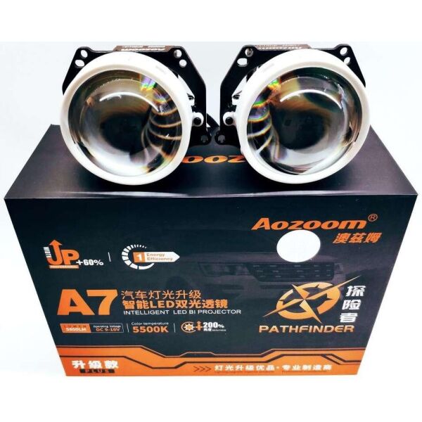 

Светодиодные линзы Bi-LED Aozoom A7 Pro 3.0 5500k 6000lm 47w 12v