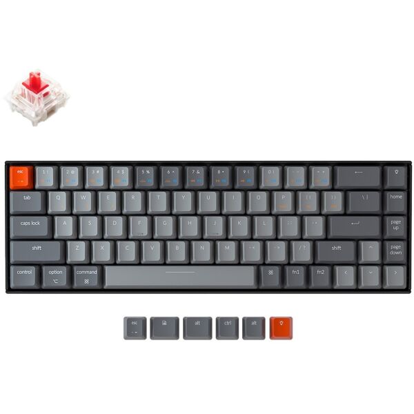 

Клавиатура Keychron K6 Gateron White LED Red (K6O1_KEYCHRON)