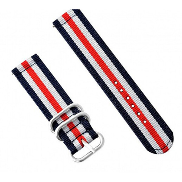 

Универсальный текстильный ремешок для часов, 22мм (Amazfit Stratos),MIJOBS син.-бел.-кр. (AMZSTRUNTXT-BWR)