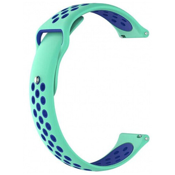 

Силиконовый двухцветный ремешок для Amazfit Stratos MIJOBS, 22мм, зелено-синий (AMZSTRSILNIKE-GB)
