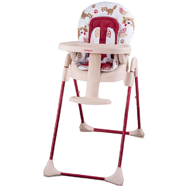 

Стульчик для кормления BabyOno 265/01 Красный с енотом
