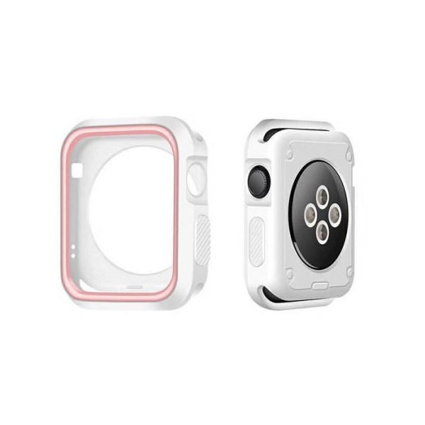 

Чехол Grand для смарт-часов Apple Watch 38mm Silicone Pink/Grey (AL1303_38mm)