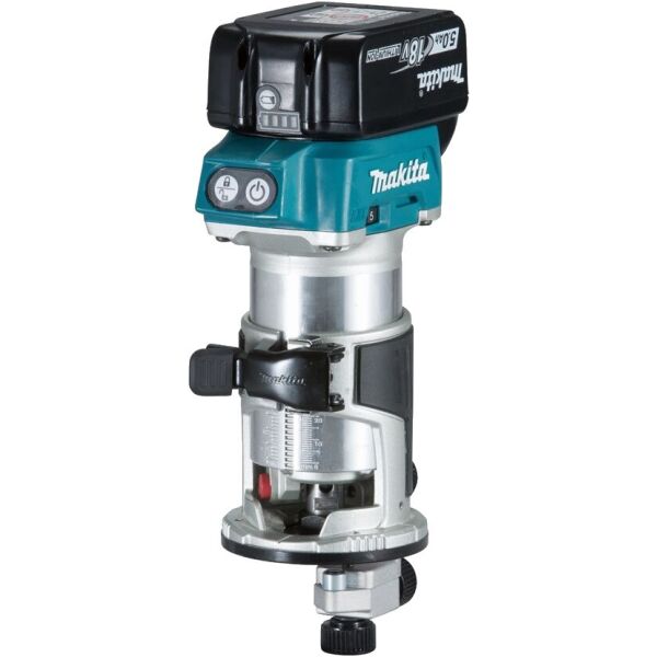 

Фрезер Makita DRT50RTJX2 LXT, 18В, 5Аг х 2 шт, DC18RС, Makpac, 6-8 мм