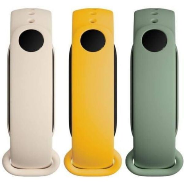 

Набор ремешков для Mi Band 6 White Green Yellow 3 шт