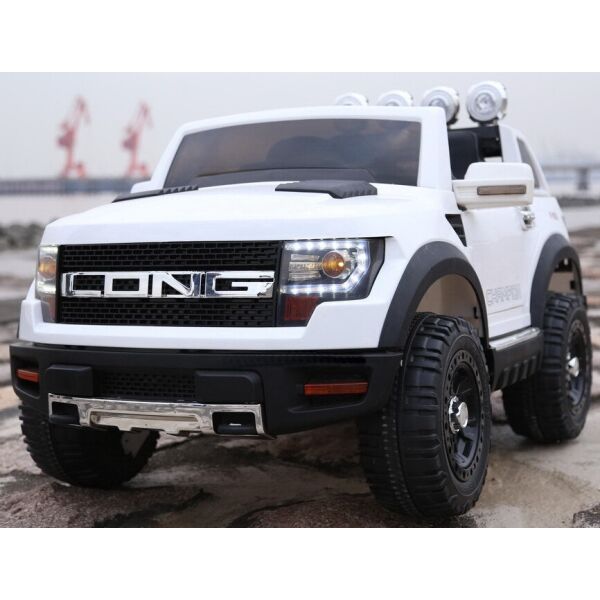 

Детский электромобиль с пультом джип Ford Long T-7819 EVA WHITE белый