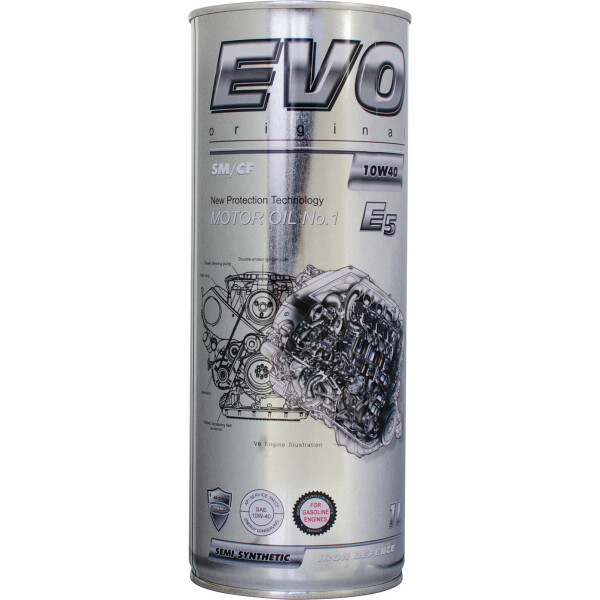 

Моторное масло EVO E5 10W-40 SM/CF 1л