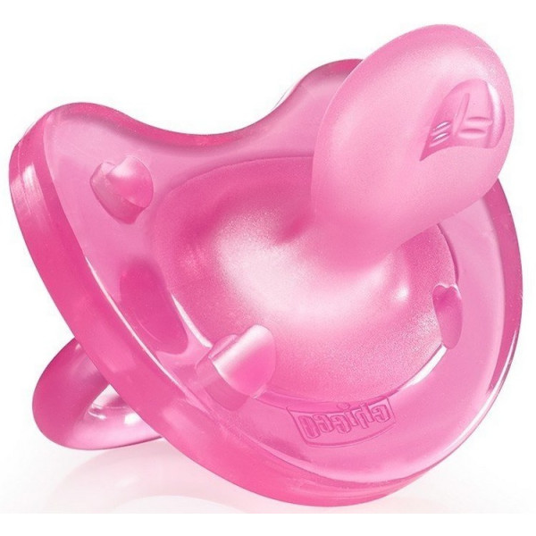 

Пустышка Chicco Physio Soft силиконовая от 6-16 месяцев 1шт. (Розовая) (02712.11.00.00)