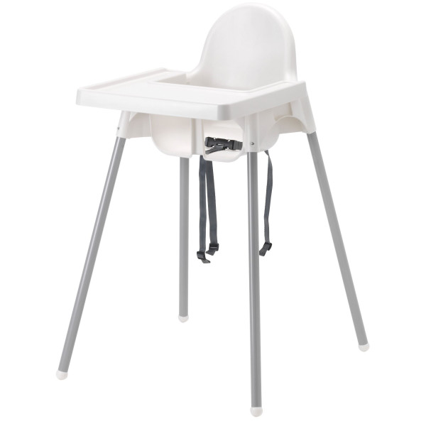 

IKEA ANTILOP высокий с поддончиком серебро (890.417.09)