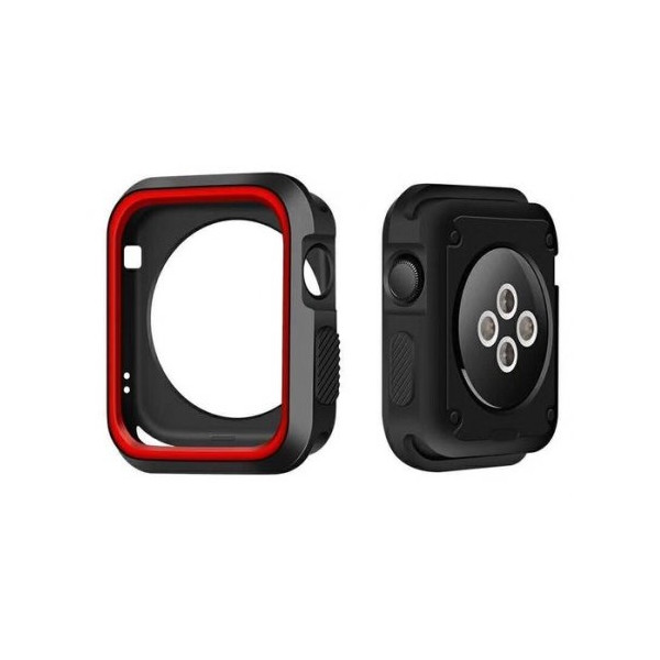 

Чехол Grand для смарт-часов Apple Watch 38mm Silicone Red/Black (AL1304_38mm)