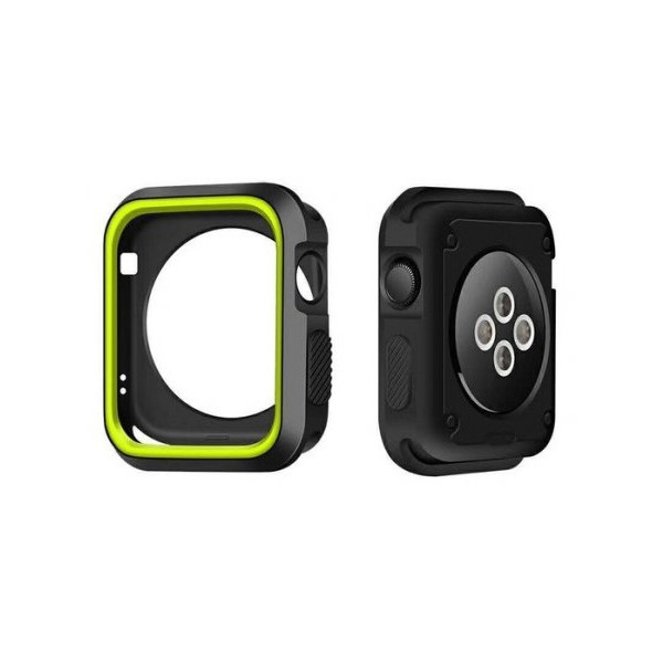 

Чехол Grand для смарт-часов Apple Watch 42mm Silicone Green/Black (AL1301_42mm)