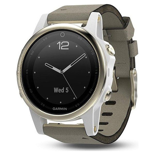 

Garmin Fenix 5S Champagne Sapphire with Gray Suede Band (010-01685-12)