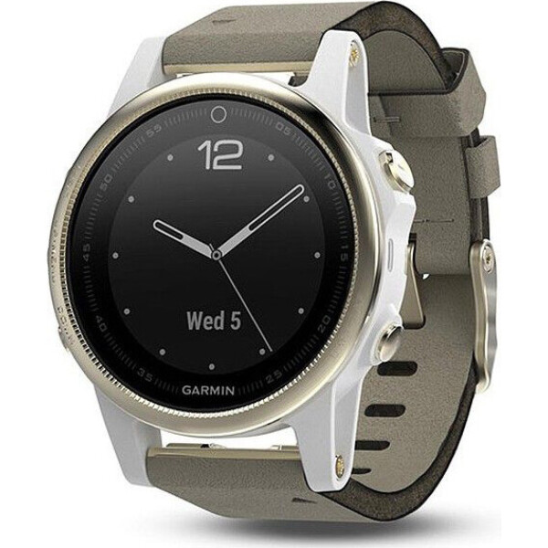

Смарт-часы Garmin Fenix 5s Champagne Sapphire with Gray Suede Band (010-01685-12)