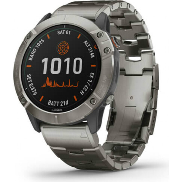 

Garmin Fenix 6X Pro Solar Titanium with Vented Titanium Bracelet (010-02157-23)