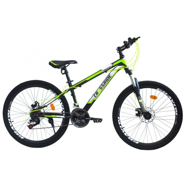 

Велосипед CROSSRIDE 27,5 Hiland 15 Черно-салатовый (0247S1) 2021
