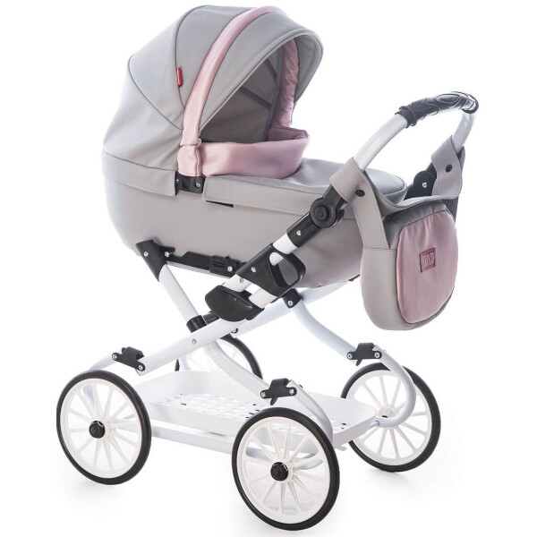 

Коляска для кукол Broco Mini 2020 9022-BM-2020-01, 01 серый / розовый