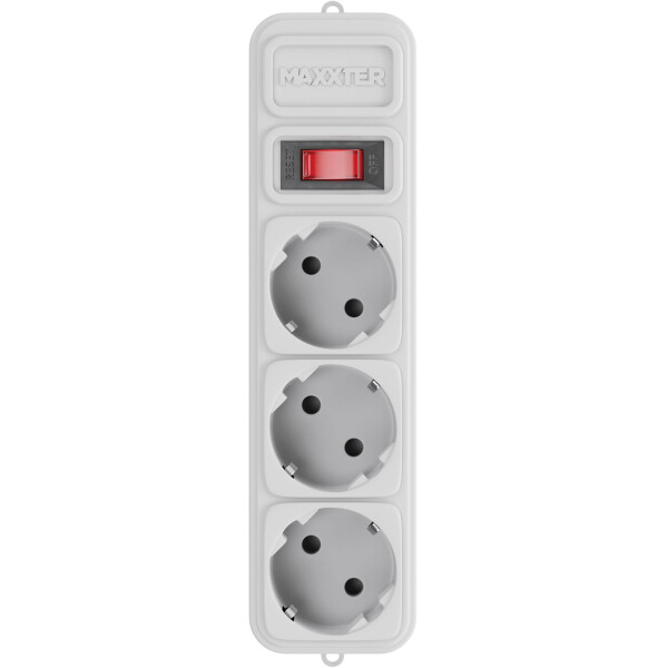 

Сетевой фильтр Maxxter SPM3-G-10G 3 м, 3 розетки White