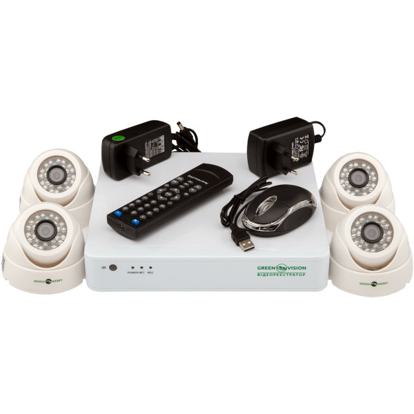 

Комплект видеонаблюдения Green Vision GV-K-G01/04 720Р (4956)