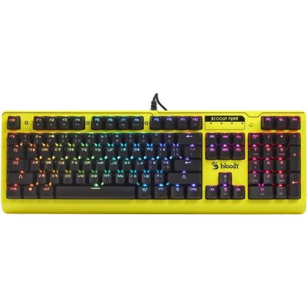 

Клавиатура Bloody B810RC Punk Yellow USB