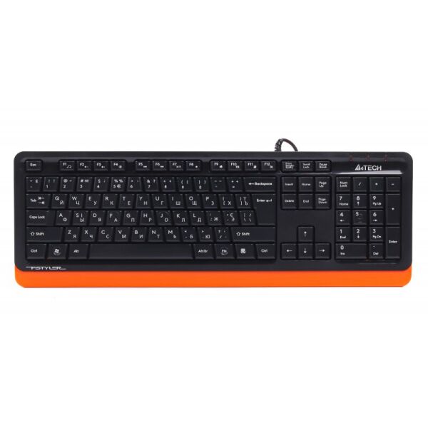 

Клавиатура A4Tech Fstyler Sleek MMedia Comfort FKS10 Orange USB