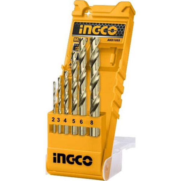 

Набор сверл по металлу Ingco 2-8 мм 6 шт (AKD1055)