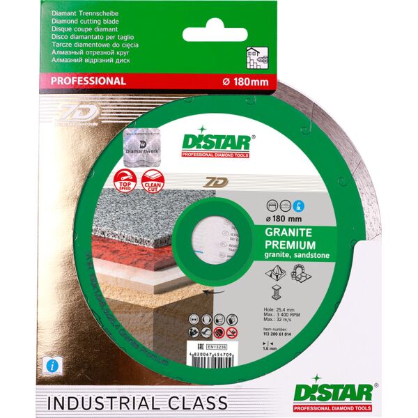 

Отрезной диск Distar ranite Premium 1A1R 180x1,5x8,5x25,4 G (11320061014)