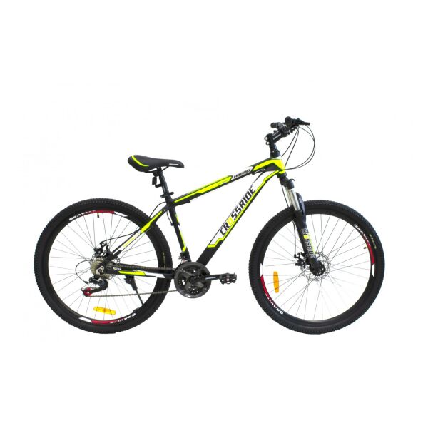 

Велосипед CROSSRIDE 27,5 Hiland 17 Черно-салатовый (0247М1) 2021