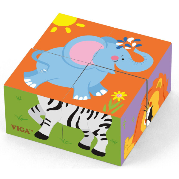 

Пазл-кубики Viga Toys Сафари