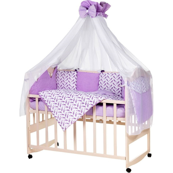 

детский Babyroom Bortiki lux-08 (8 элементов) bird сиреневый, белый
