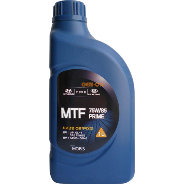 

Трансмиссионное масло OE Hyundai MTF 75W-85 PRIME GL 4, 1 л. (0430000140)