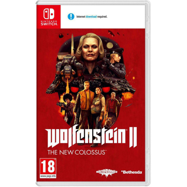 

Картридж с игрой Для Nintendo Switch Wolfenstein II: The New Colossus (русская версия)