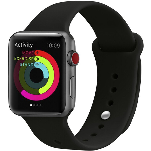 

UWatch Silicone Strap for Apple Watch 38/40 mm Black