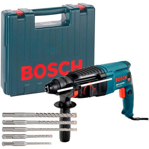 

Перфоратор Bosch GBH 2-26 DRE + набор 5 буров + чемодан (061125370D)