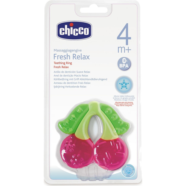 

Прорезыватель Chicco Зубное кольцо охлаждающее "Вишенки" (71520.30)