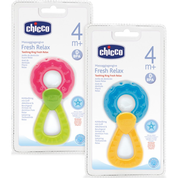 

Прорезыватель Chicco Зубное кольцо охлаждающее с ручкой (71520.60)