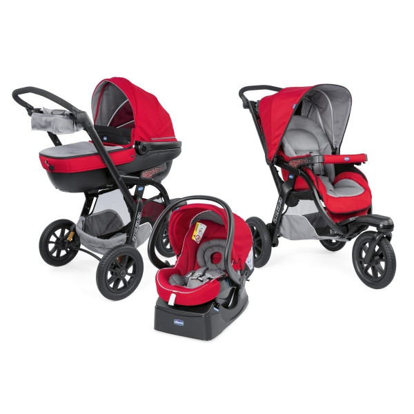 

Универсальная 3 в 1 Chicco Trio Activ 3 Top цвет красный с серым (79270.85)